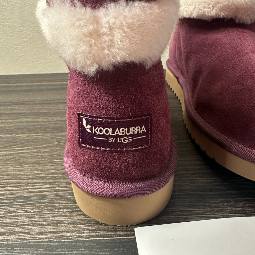 Koolaburra by UGG Barlee suede Ankle Boot Plum Purple size Women 7 - Picture 7 of 13